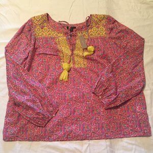 JCrew Floral Blouse